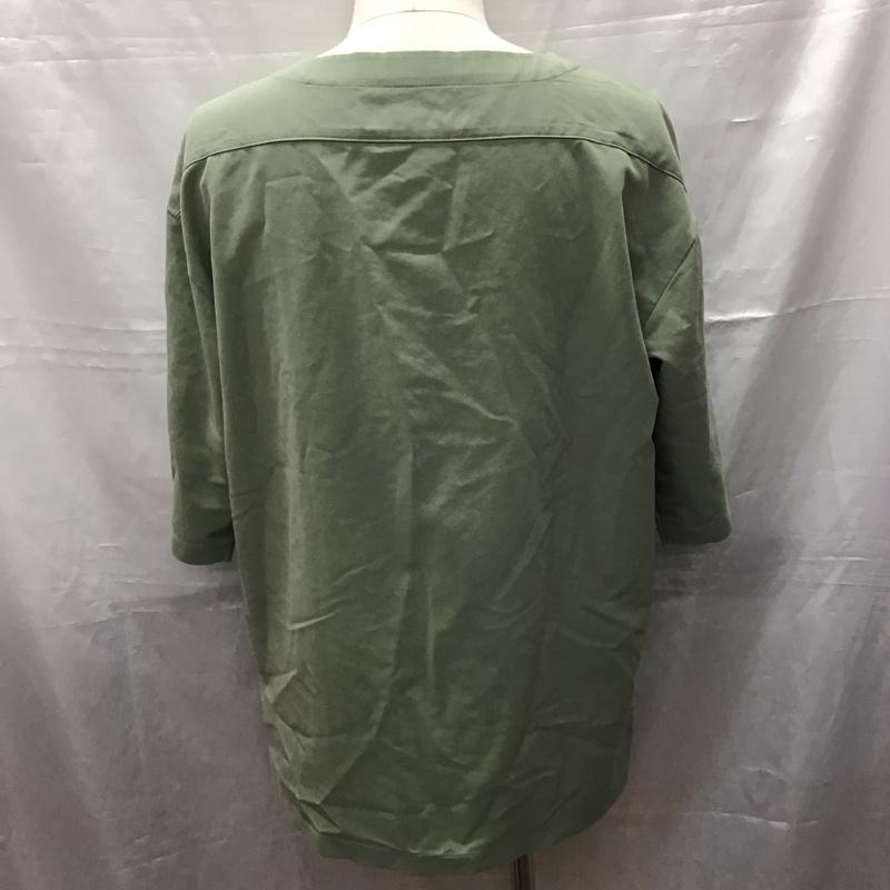 センスオブプレイスバイアーバンリサーチ SENSE OF PLACE by URBAN RESEARCH カットソー 半袖 AA85-13Y020 オーバーサイズ M 無地 カーキ / カーキ /  メンズ USED 古着 中古 10117062