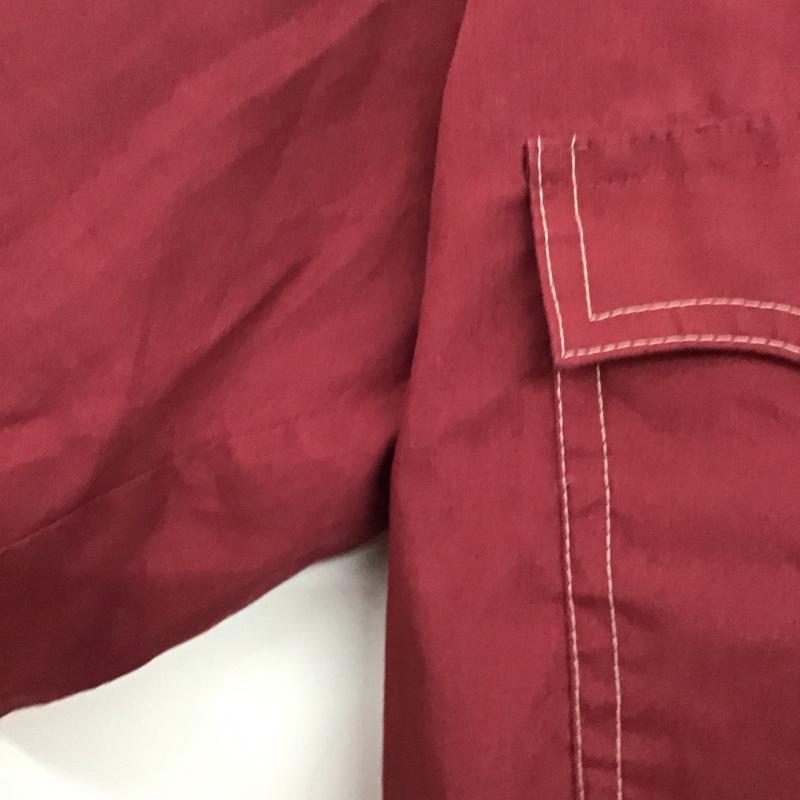 古着 USED シャツ、ブラウス 半袖 半袖シャツ 無地シャツ ポケットシャツ 無地 えんじ / ワインレッド /  メンズ USED 古着 中古 10139713