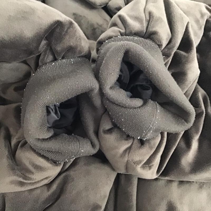 ジーナシス JEANASIS ジャケット、上着 ダウンジャケット JS071199TS ベロアクロップドダウンジャケット FREE 無地 茶 / ブラウン /  レディース USED 古着 中古 10147793