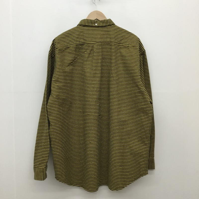 シュプリーム Supreme シャツ、ブラウス 長袖 24AW loose fit flannel oxford shirt M チェック 黒 / ブラック / X 黄 / イエロー /  メンズ USED 古着 中古 10123110