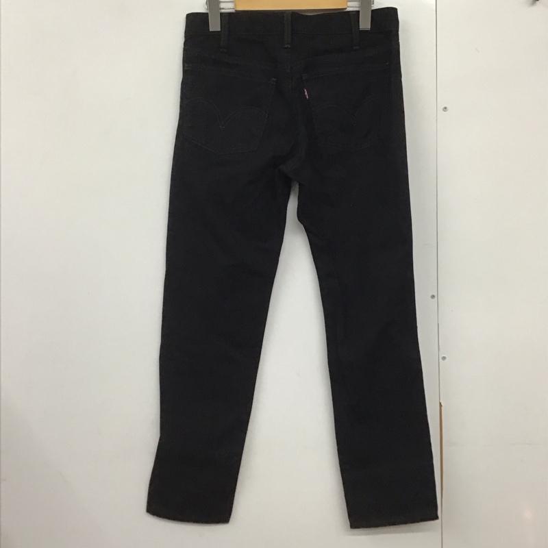 リーバイス Levi s パンツ デニム、ジーンズ デニムパンツ スリムパンツ カジュアルパンツ ストレッチパンツ 31インチ 無地 黒 / ブラック /  メンズ USED 古着 中古 10142335