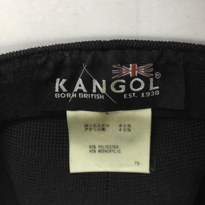 カンゴール KANGOL 帽子 ハンチング K3192SM TROPIC GALAXY ロゴ、文字 黒 / ブラック /  メンズ USED 古着 中古 10124401