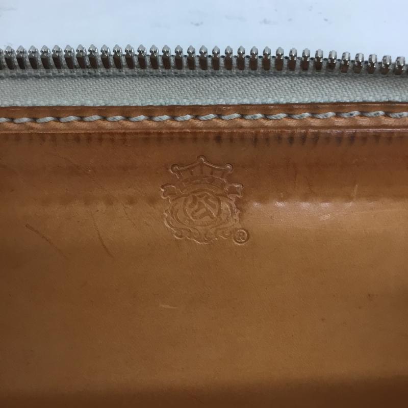 ユーズドクロージング used clothes 財布 長財布 ビーズ屋公ちゃん 無地 茶 / ブラウン /  メンズ USED 古着 中古 10105903