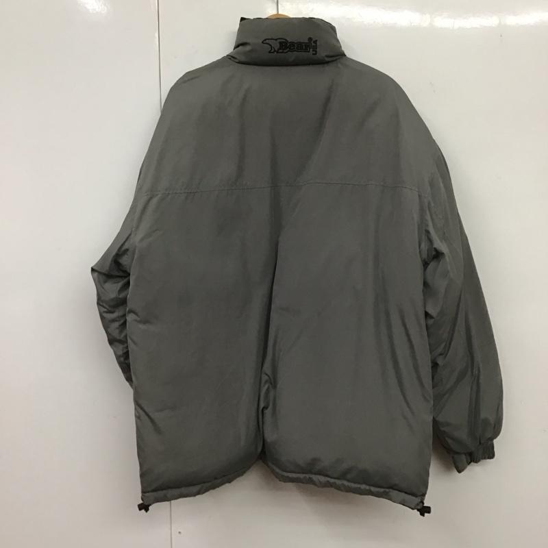 ベアー Bear USA ジャケット、上着 ジャケット、ブレザー ジップアップジャケット ナイロンジャケット アウター ダウンジャケット リバーシブル L ロゴ、文字 灰 / グレー /  メンズ USED 古着 中古 10132242