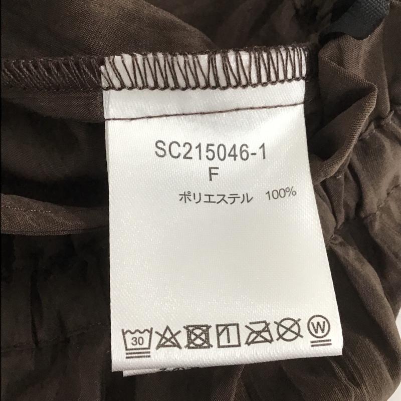 スタディオクリップ studio CLIP ボトムス ボトムス sc215046-1 ワッシャースカーチョ ガウチョ ワイドパンツ フレアパンツ FREE 無地 茶 / ブラウン /  レディース USED 古着 中古 10105954