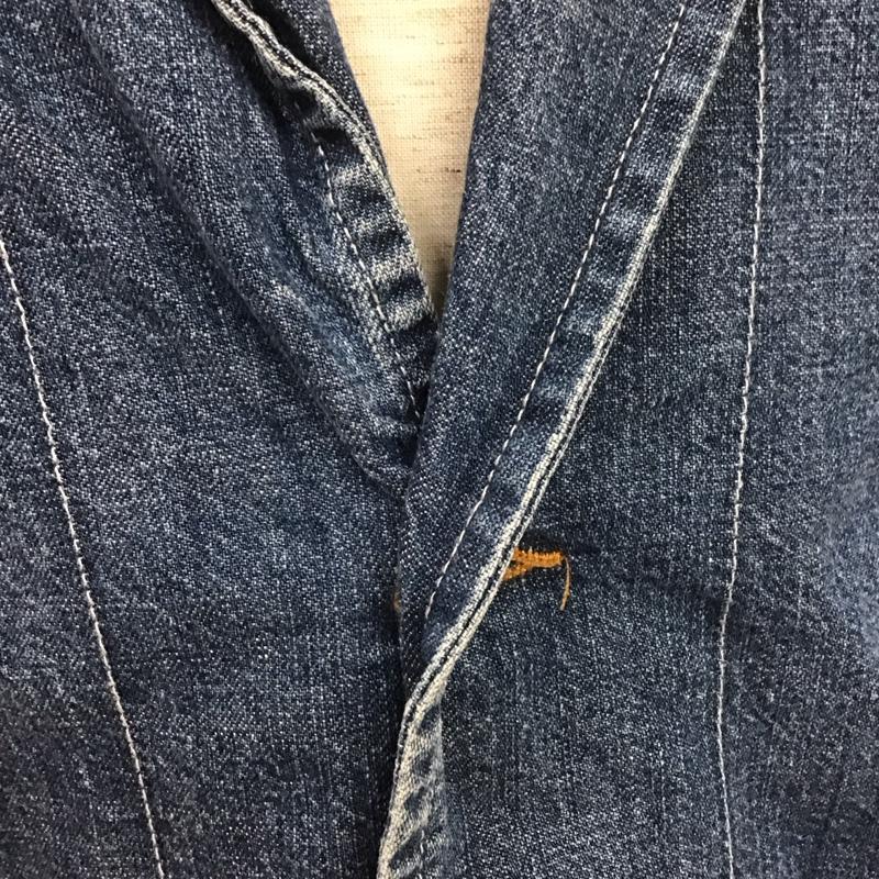 古着 USED ジャケット、上着 ジャケット、ブレザー R2078 デニムジャケット ROYAL BLUE L 無地 青 / ブルー /  メンズ USED 古着 中古 10106933