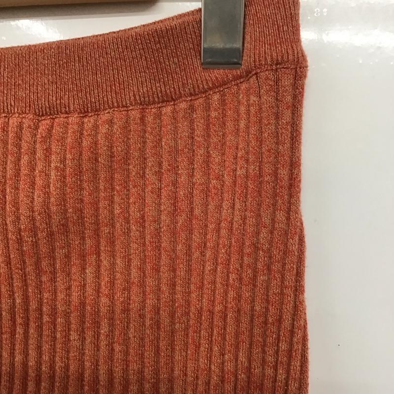 フリークスストア FREAK S STORE スカート ロングスカート 223-3145 リブニット FREE 無地 橙 / オレンジ /  レディース USED 古着 中古 10142002