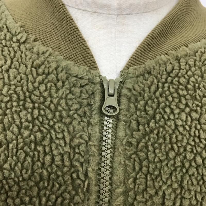 ジーユー GU ジャケット、上着 ジャンパー、ブルゾン 341-340991 フリースジャケット ジップアップジャケット XL 無地 カーキ / カーキ /  メンズ USED 古着 中古 10119039