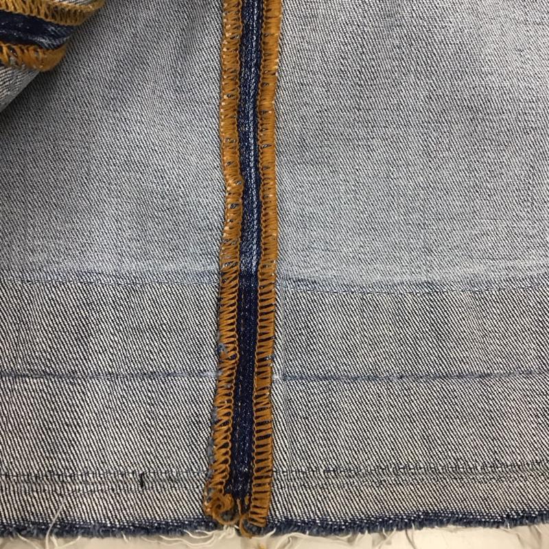 ザラ ZARA スカート ロングスカート デニムスカート フロントボタン ストレッチ XS 無地 青 / ブルー /  レディース USED 古着 中古 10118439