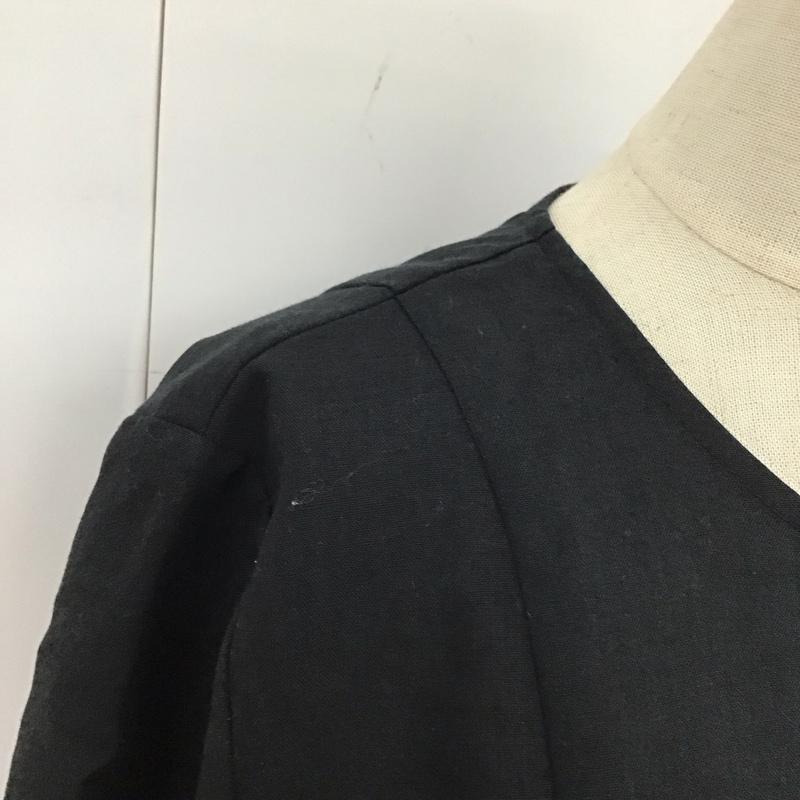 サニーレーベル Sonny Label ワンピース ロングスカート la25-26t703 半袖ロングワンピース フレアスカート FREE 無地 黒 / ブラック /  レディース USED 古着 中古 10117827