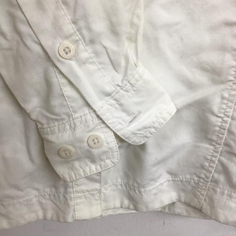 コロンビア Columbia シャツ、ブラウス 長袖 長袖シャツ 無地シャツ カラーシャツ M 無地 アイボリー / アイボリー /  レディース USED 古着 中古 10149571