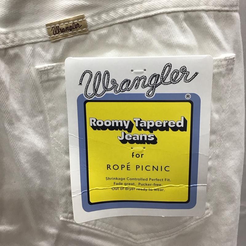 ラングラー Wrangler パンツ デニム、ジーンズ GDS-19000-A ROPE PICNIC WL0721 ルーミージーンズ タグ付き 40 無地 白 / ホワイト /  レディース USED 古着 中古 10116767