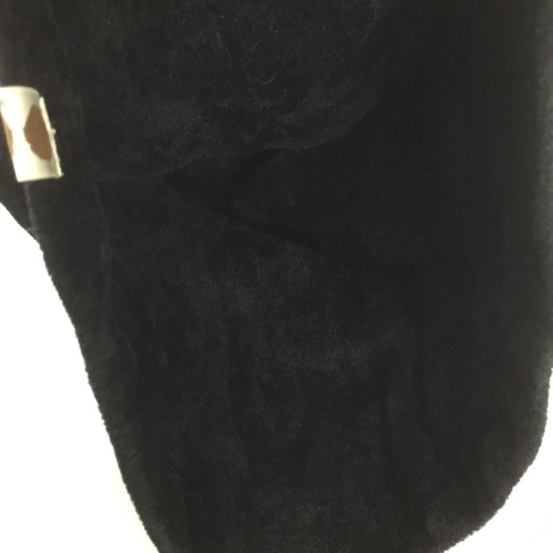 アベイシングエイプ A BATHING APE 帽子 ニット帽 ビーニー ワンポイント 黒 / ブラック /  メンズ USED 古着 中古 10124407