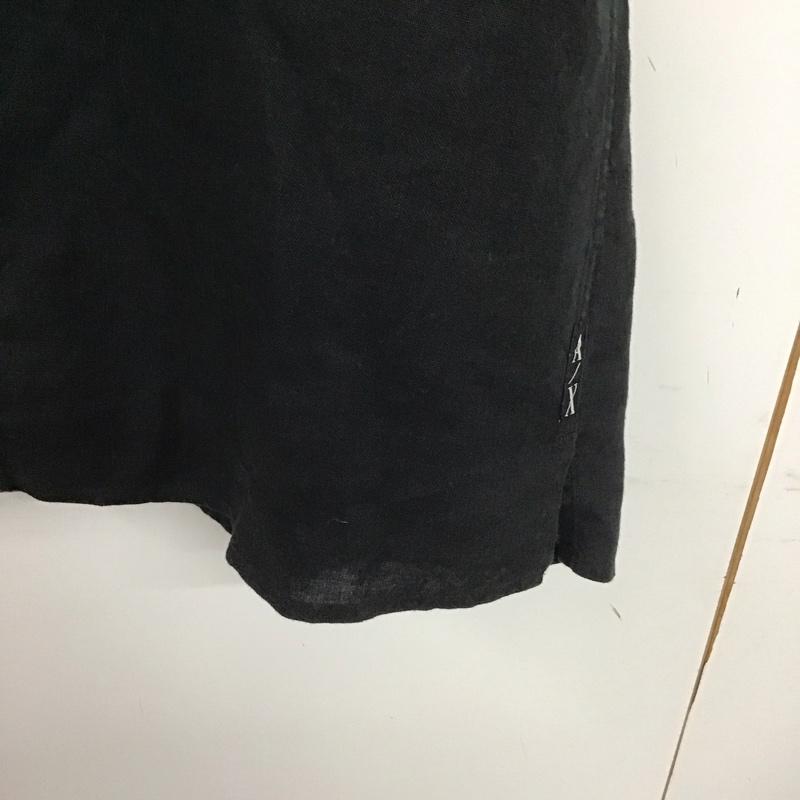 アルマーニエクスチェンジ ARMANI EXCHANGE シャツ、ブラウス 半袖 半袖シャツ 無地シャツ ポケットシャツ M 無地 黒 / ブラック /  メンズ USED 古着 中古 10132805
