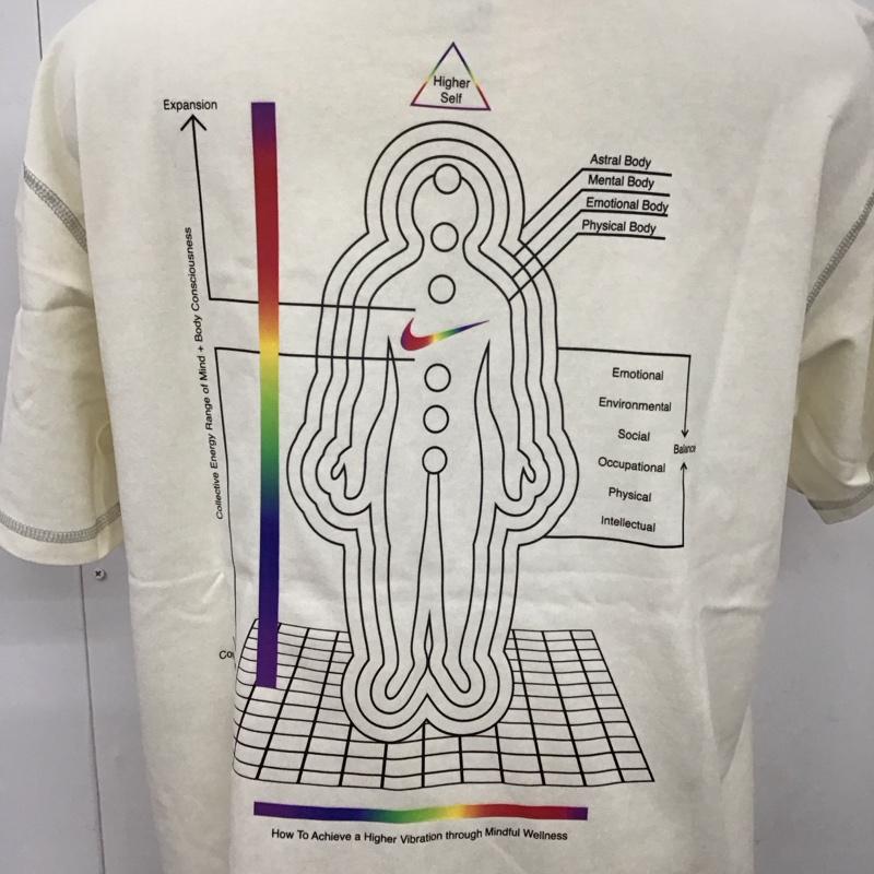 ナイキ NIKE Tシャツ 半袖 DD1413-901 クルーネック バックプリント タグ付き XL  アイボリー / アイボリー /  メンズ USED 古着 中古 10114626