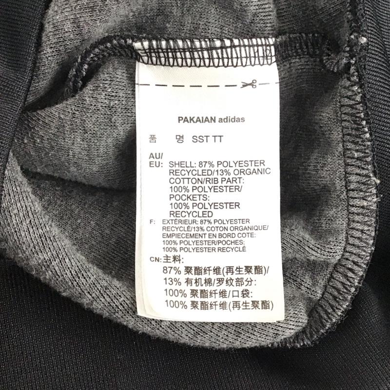 アディダス adidas ジャケット、上着 ジャンパー、ブルゾン bk5921 SSTTRACKTOP ジャージ ジップアップジャケット L ロゴ、文字 黒 / ブラック /  メンズ USED 古着 中古 10145245