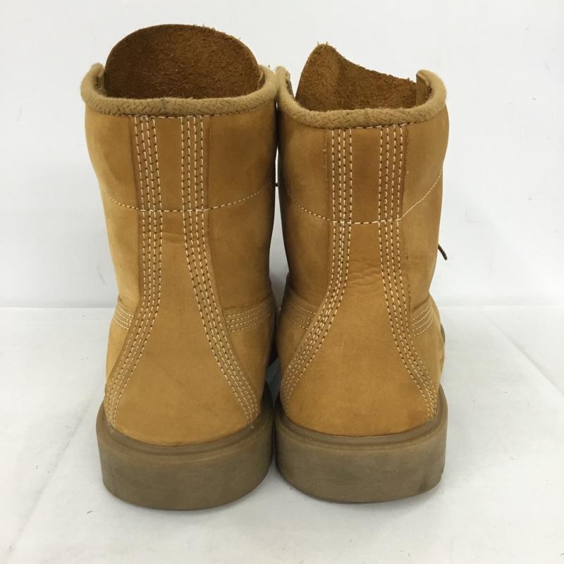 ティンバーランド Timberland ブーツ ショートブーツ 10066 6inch BASIC BOOT 8.5W ワンポイント キャメル / キャメル /  メンズ USED 古着 中古 10136297