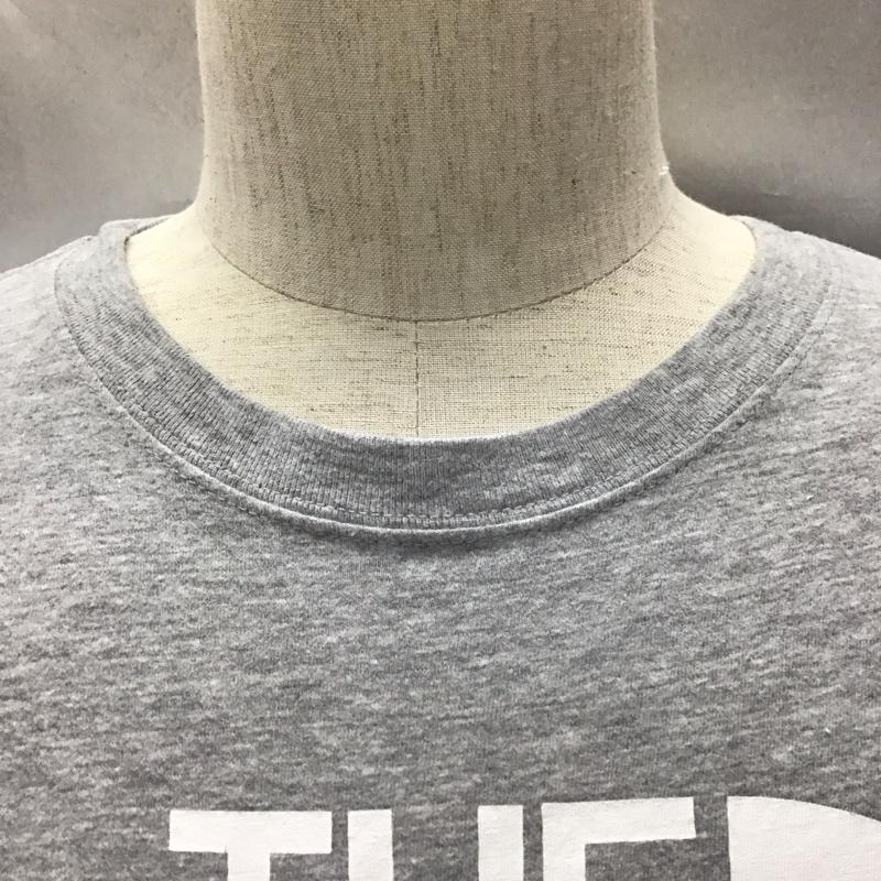 ザノースフェイス THE NORTH FACE Tシャツ 半袖 4001016466 プリント クルーネック L ロゴ、文字 灰 / グレー /  メンズ USED 古着 中古 10121222