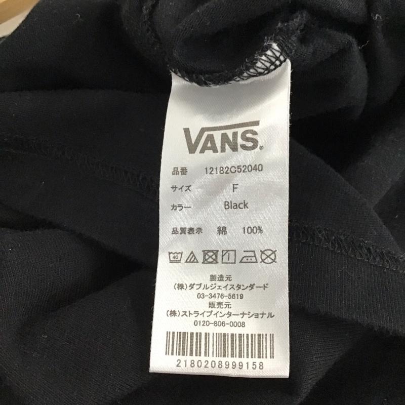 バンズ VANS Tシャツ 半袖 FREE プリント X ロゴ、文字 黒 / ブラック /  レディース USED 古着 中古 10150168