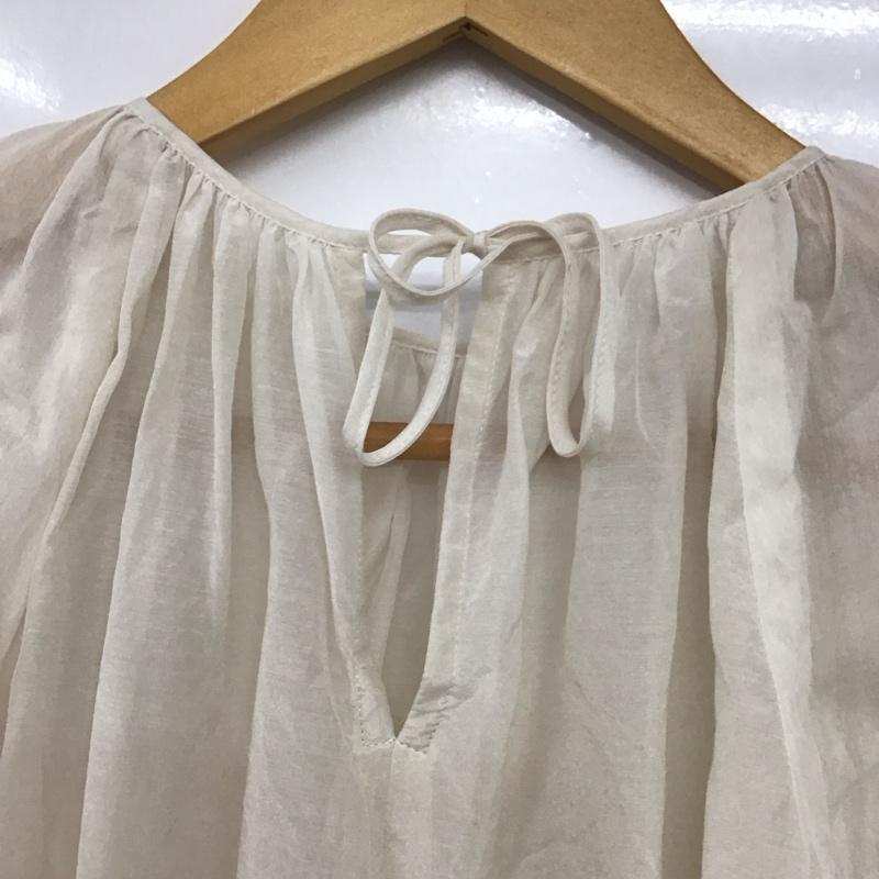 トゥモローランド TOMORROWLAND シャツ、ブラウス 半袖 36 無地 白 / ホワイト /  レディース USED 古着 中古 10144522