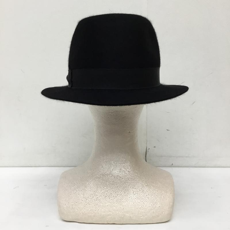 カシラ CA4LA 帽子 ハット Borsalino FREE 無地 黒 / ブラック /  メンズ USED 古着 中古 10145517