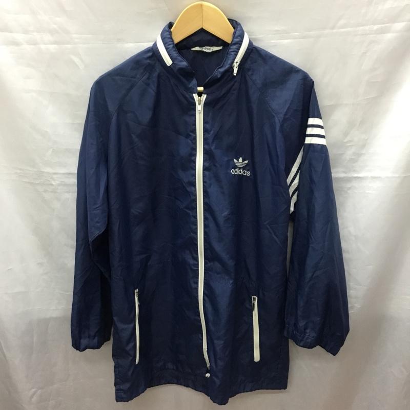 アディダス adidas ジャケット、上着 ジャンパー、ブルゾン ADS-200 ナイロンジャケット ロゴ、文字 紺 / ネイビー /  メンズ USED 古着 中古 10118845