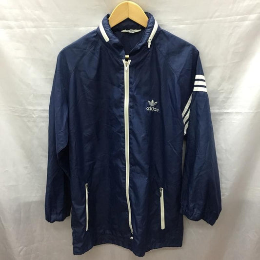アディダス adidas ジャケット、上着 ジャンパー、ブルゾン ADS-200 ナイロンジャケット ロゴ、文字 紺 / ネイビー /  メンズ USED 古着 中古 10118845