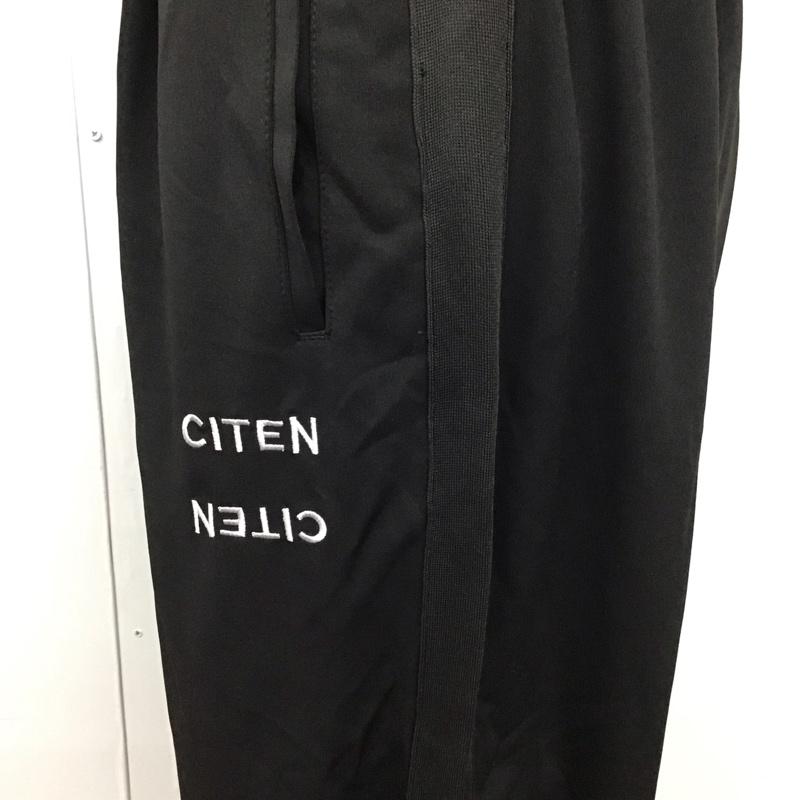 シテン CITEN ボトムス ボトムス 4254-699-0054 ジャージパンツ イージーパンツ FREE ロゴ、文字 黒 / ブラック /  メンズ USED 古着 中古 10122170