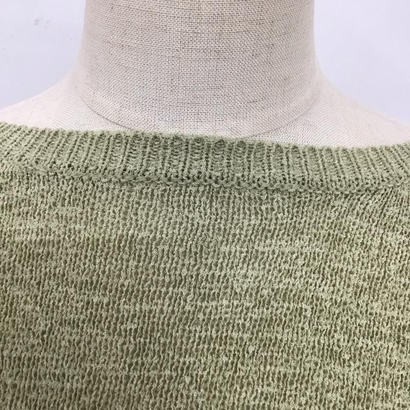 ナノユニバース nano・universe ニット、セーター 長袖 FREE 無地 緑 / グリーン /  レディース USED 古着 中古 10121182