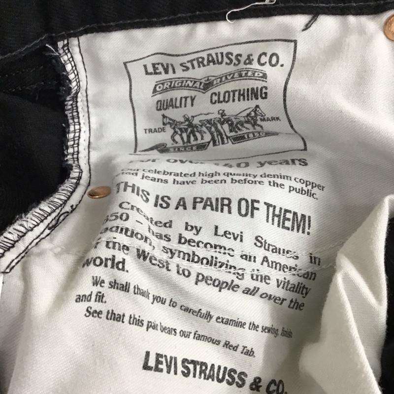 リーバイストラウスアンドコー Levi Strauss & co. パンツ デニム、ジーンズ デニムパンツ ストレートパンツ ワイドパンツ カジュアルパンツ 34 無地 黒 / ブラック /  メンズ USED 古着 中古 10114180
