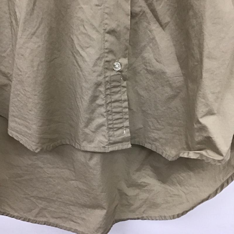 ニコアンド niko and... シャツ、ブラウス 長袖 無地 茶 / ブラウン /  レディース USED 古着 中古 10140403