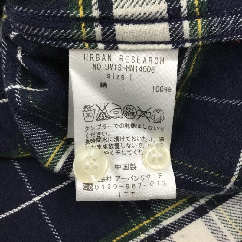 アーバンリサーチ URBAN RESEARCH シャツ、ブラウス 長袖 L チェック マルチカラー / マルチカラー /  メンズ USED 古着 中古 10108752