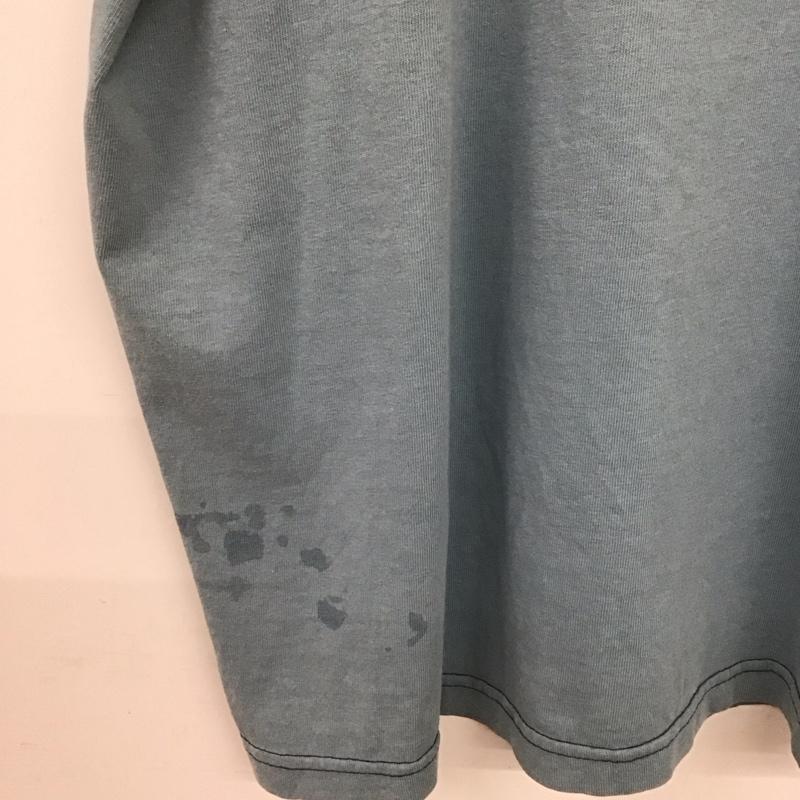 ナイキ NIKE Tシャツ 半袖 半袖カットソー プリントTシャツ クルーネックカットソー 古着 90S XL ロゴ、文字 水色 / ライトブルー /  メンズ USED 古着 中古 10135723