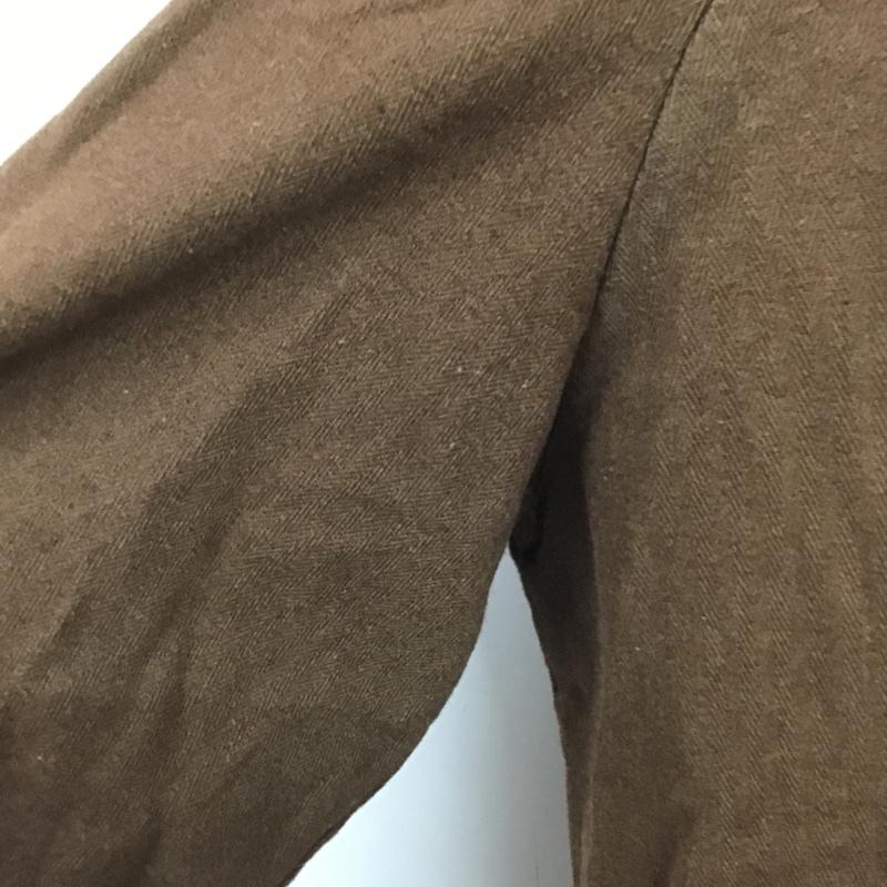 ミリタリー ミリタリー シャツ、ブラウス 長袖 長袖シャツ ミリタリーシャツ カラーシャツ カジュアルシャツ チェコ軍 無地 茶 / ブラウン /  メンズ USED 古着 中古 10105561