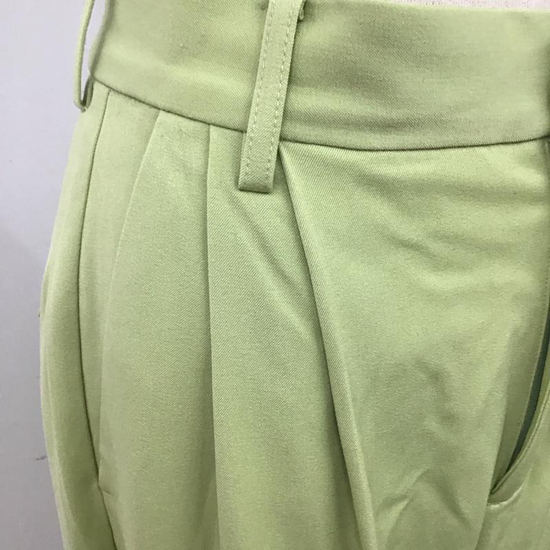 スライ SLY ボトムス ボトムス 030FSA31-1700 COMFY PT センタープレス ストレートパンツ 1 無地 薄緑 / ライトグリーン /  レディース USED 古着 中古 10120150