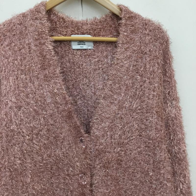 ジュエティ jouetie カーディガン 長袖 082452800301 M 無地 桃 / ピンク /  レディース USED 古着 中古 10135117