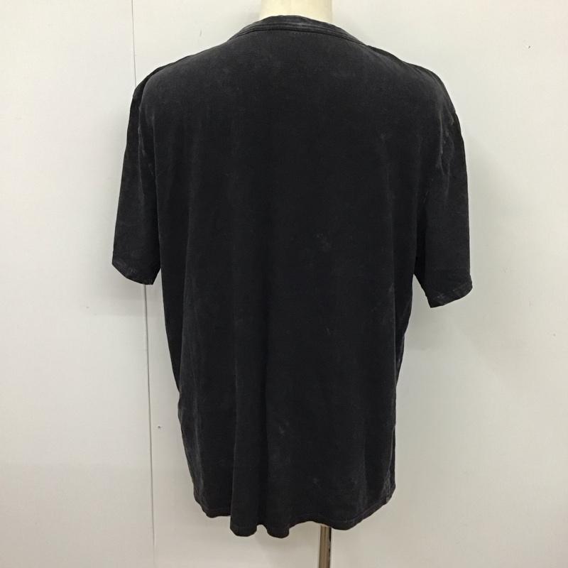 ゲス Guess Tシャツ 半袖 半袖カットソー プリントTシャツ クルーネックカットソー L ロゴ、文字 黒 / ブラック /  メンズ USED 古着 中古 10114656