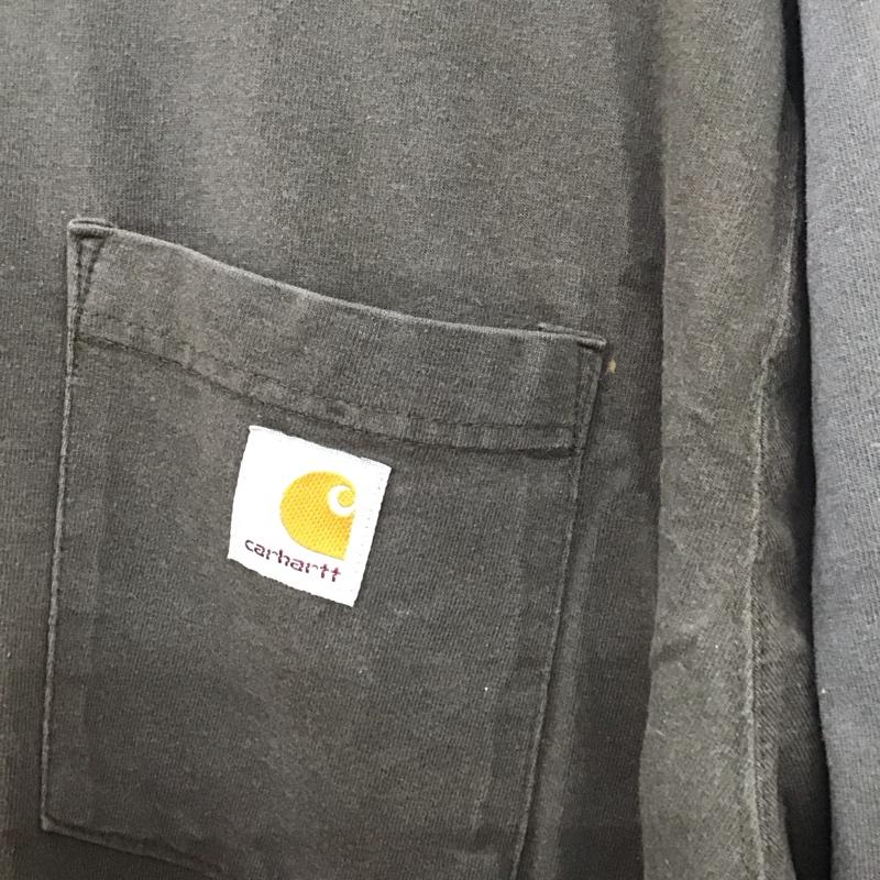 カーハート Carhartt Tシャツ 長袖 XL 無地 茶 / ブラウン /  メンズ USED 古着 中古 10141114