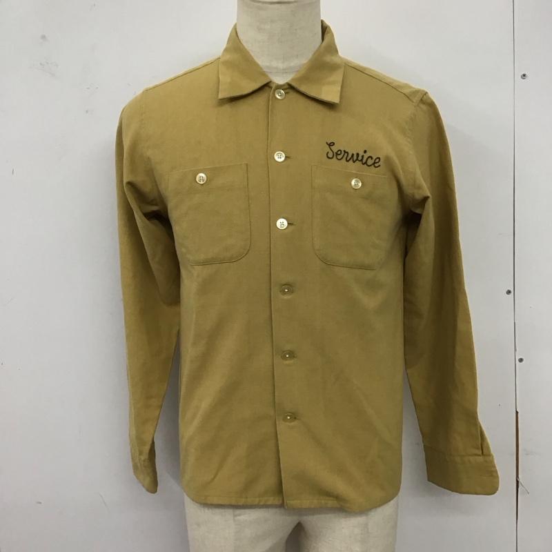 ラディアル RADIALL シャツ、ブラウス 長袖 S ロゴ、文字 X 刺繍 マスタード / マスタード /  メンズ USED 古着 中古 10123273