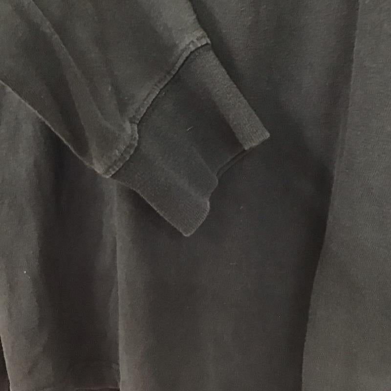 カーハート Carhartt カットソー 長袖 長袖カットソー ヘンリーネックカットソー L ロゴ、文字 黒 / ブラック /  メンズ USED 古着 中古 10143366