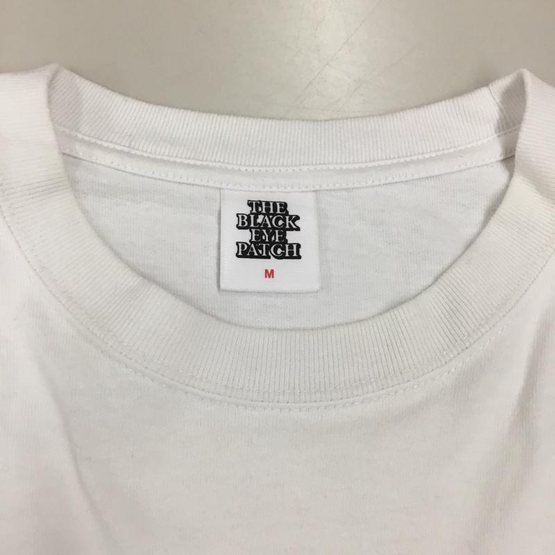 ブラックアイパッチ Black eye patch Tシャツ 半袖 半袖カットソー プリントTシャツ クルーネックカットソー M プリント 白 / ホワイト /  メンズ USED 古着 中古 10116586