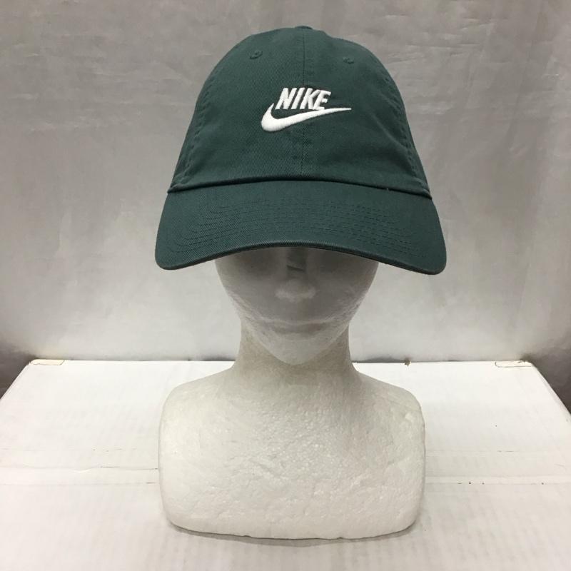 ナイキ NIKE 帽子 キャップ 913011-309 ヘリテージ86 フューチュラ ウォッシュ加工 ロゴ、文字 緑 / グリーン /  メンズ USED 古着 中古 10121146