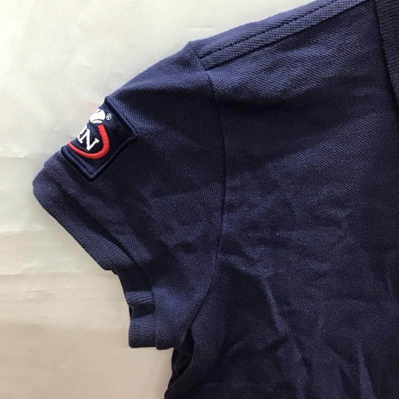 ラルフローレン RALPHLAUREN ポロシャツ 半袖 半袖ポロシャツ カラーシャツ 半袖カットソー XL ロゴ、文字 紺 / ネイビー /  ボーイズ USED 古着 中古 10116930