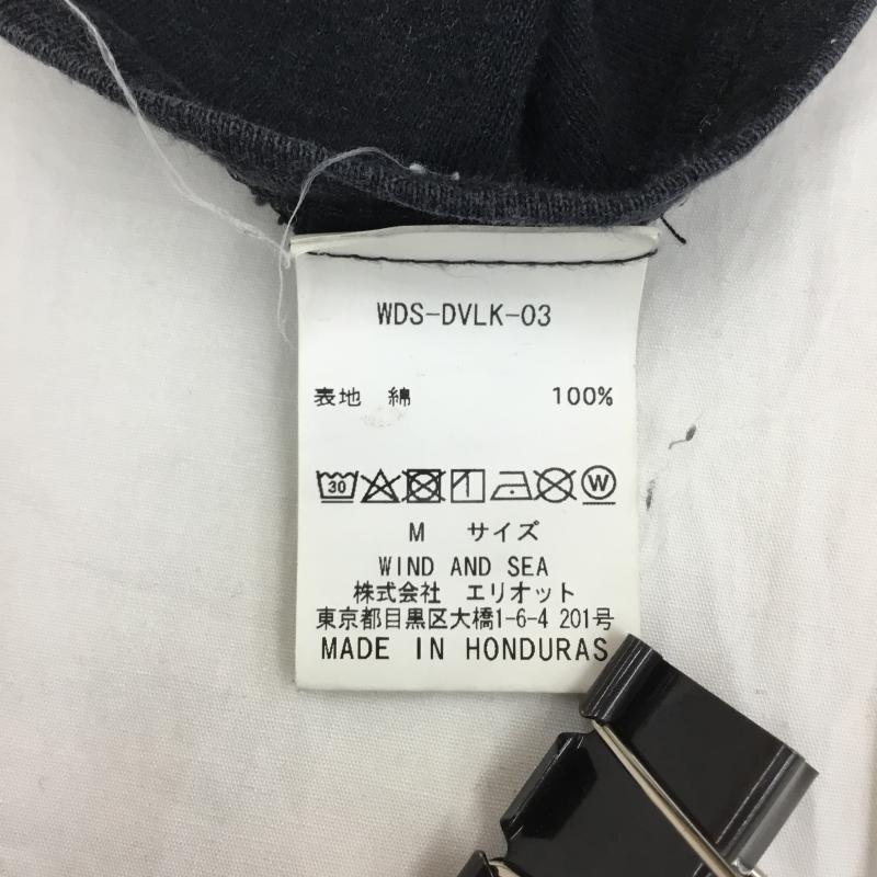 ウィンダンシー WIND AND SEA Tシャツ 半袖 WIND AND SEA ×Devilock　WDS-DVLK-03 M ロゴ、文字 黒 / ブラック / X 白 / ホワイト /  メンズ USED 古着 中古 10127966