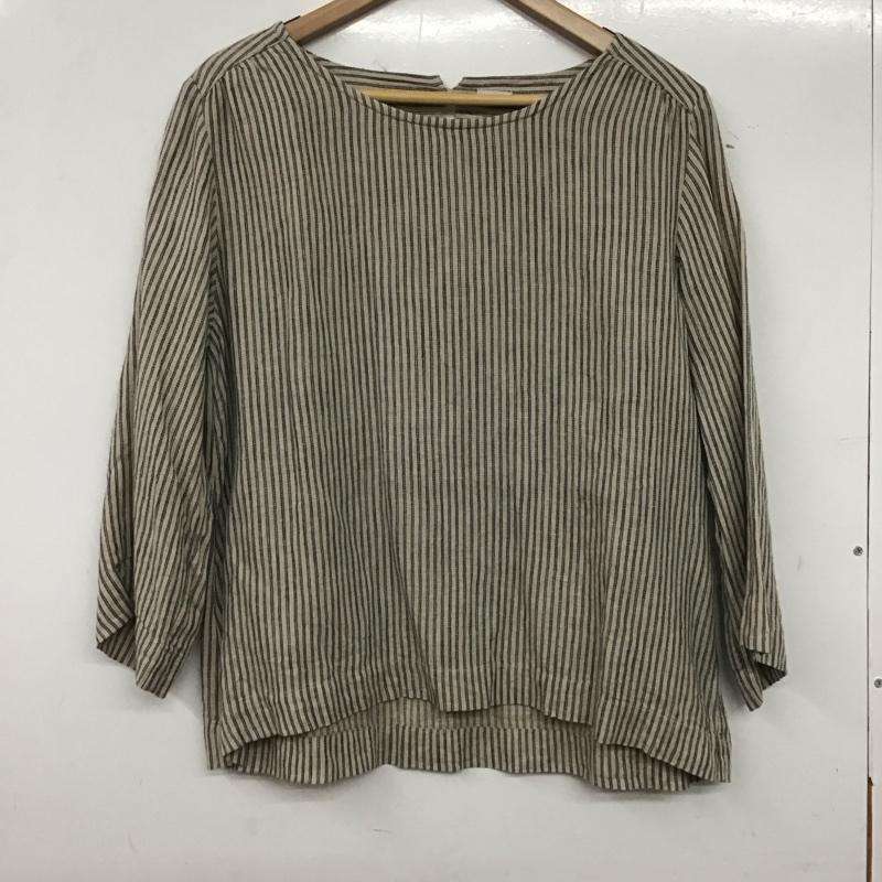 イチ ichi カットソー 長袖 ストライプ マルチカラー / マルチカラー /  レディース USED 古着 中古 10139543
