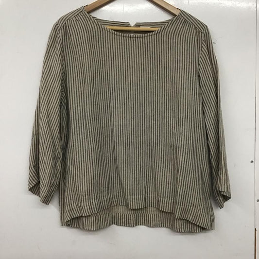 イチ ichi カットソー 長袖 ストライプ マルチカラー / マルチカラー /  レディース USED 古着 中古 10139543