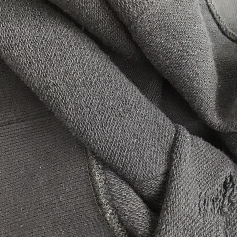 ジーナシス JEANASIS トレーナー 長袖 js064476cf スウェット ダメージ FREE 無地 黒 / ブラック /  レディース USED 古着 中古 10145469