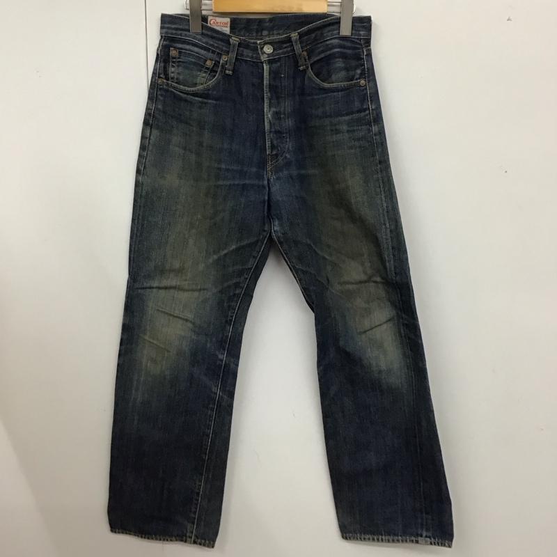 キャントン CANTON パンツ デニム、ジーンズ デニムパンツ ストレートパンツ ワイドパンツ カジュアルパンツ ジーンズ 30インチ 無地 インディゴ / インディゴ /  メンズ USED 古着 中古 10118305