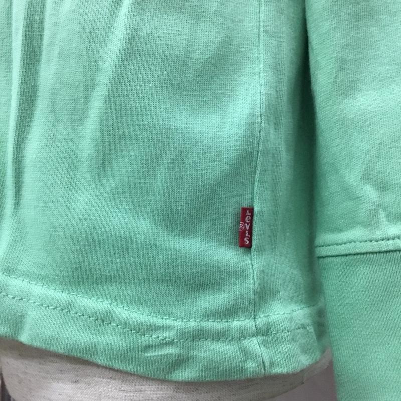 リーバイス Levi s Tシャツ 長袖 16139-0050 ロンT S ロゴ、文字 薄緑 / ライトグリーン /  メンズ USED 古着 中古 10119169