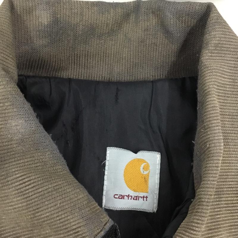 カーハート Carhartt ジャケット、上着 ジャケット、ブレザー ジップアップジャケット ジャンパー ジャケット カジュアルジャケット アウター ロゴ、文字 黒 / ブラック /  メンズ USED 古着 中古 10122300